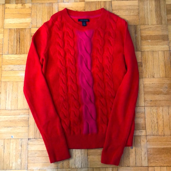 NWOT Red Tommy Hilfiger Sweater - Picture 1 of 3